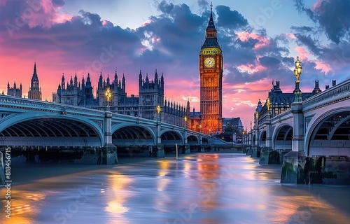 big ben and london cityscape