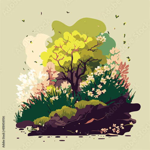 UNIQUE AND COOL BEAUTIFUL SPRING AND NATURE ILLUSTRATIONS AND AI-GENERATED VECTOR FILES - VERY SUITABLE FOR YOUR NEEDS