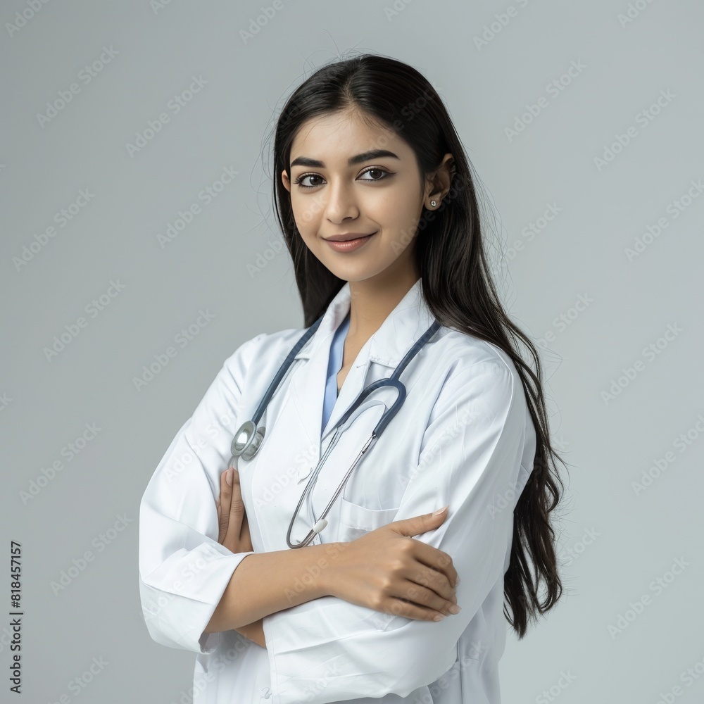 Exploring the Expertise of an Indian Female Doctor in Traditional Attire, Bridging Cultures with Medical Excellence Exploring the Expertise of an Indian Female Doctor in Traditional Attire, Bridging Cultures with Medical Excellence