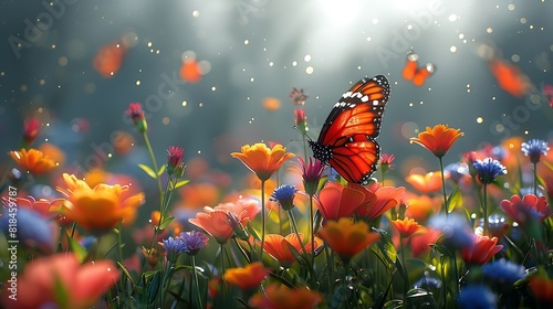  the butterfly on a flower © ASAD