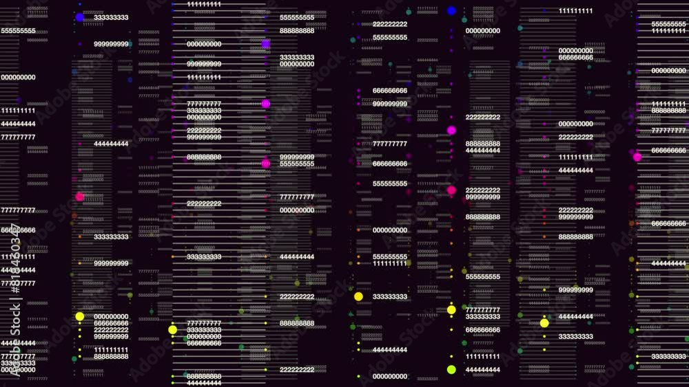 Random matrix numbers pattern on dark space, abstract corporate, business and futuristic style background Random matrix numbers pattern on dark space, abstract corporate, business and futuristic style background