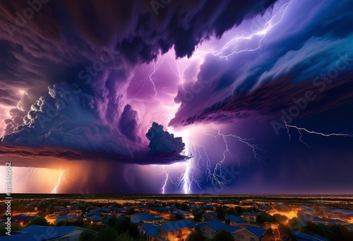 vivid dramatic storms lightning nature, thunder, thunderstorm, rain, clouds, sky, atmosphere, electric, flash, powerful, intense, atmospheric, phenomena photo
