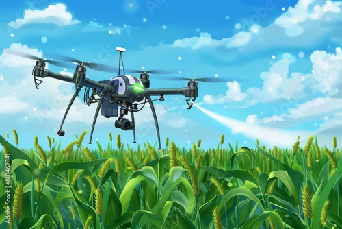 Efficient agriculture is revolutionized by drone technology, optimizing crop nutrition and enhancing precision farming techniques