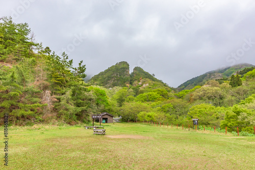 Doyu no warito, relic of opencast mining in the Aikawa Kinginzan (Aikawa Gold and Silver Mine), Sado Island, World Heritage Tentative List of Japan, translation: Doyu no warito photo