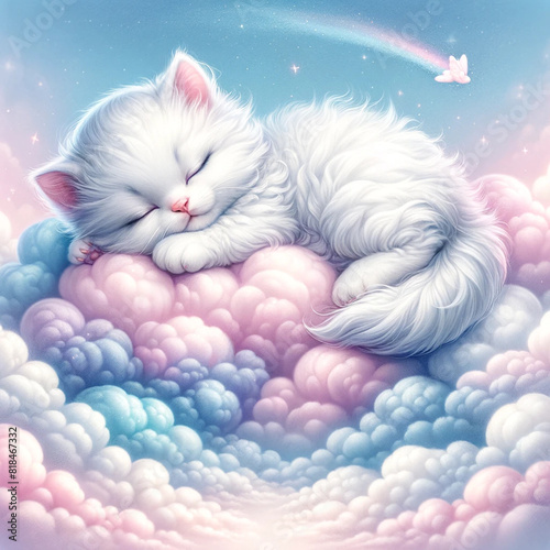 かわいい猫が寝ている風景