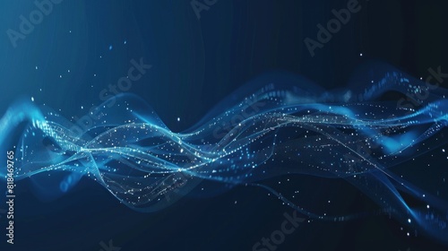 Abstract big data visualization. futuristic space. Technology background design
