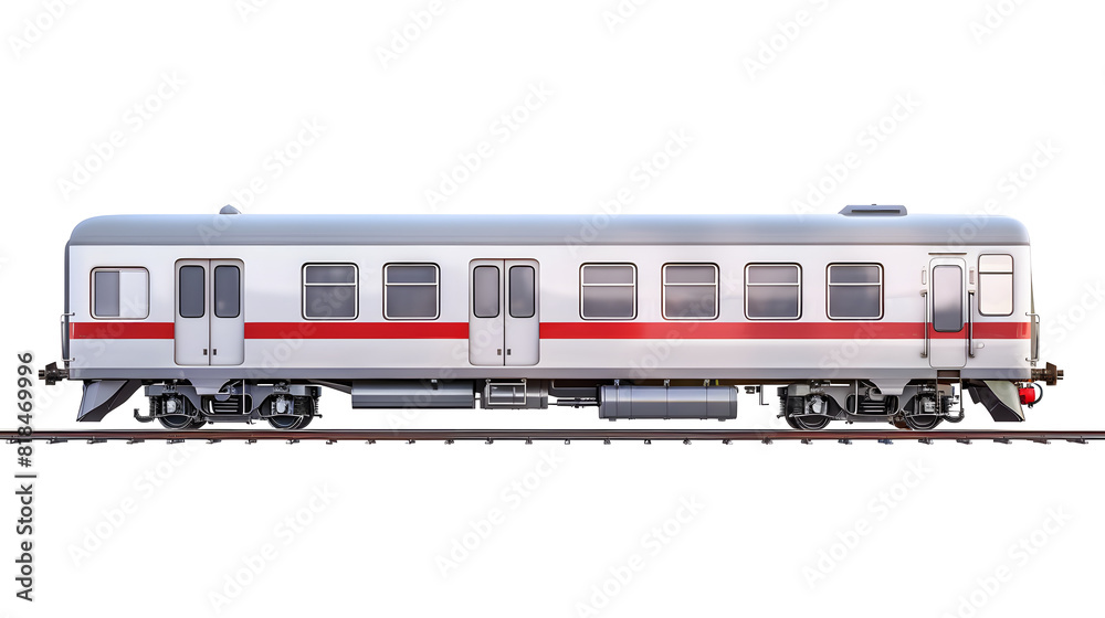 City electric blue train long train composition from wagons, isolated on white background City electric blue train long train composition from wagons, isolated on white background