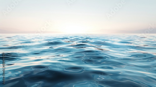 Textured background of transparent clear water