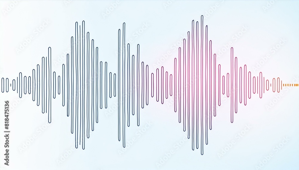 Line wave music sound one noise audio frequency icon signal podcast radio soundwave waveform volume art hand. Acoustic line music logo recording voice wave doodle sketch abstract