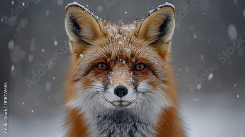 A photo of Fox in the snow