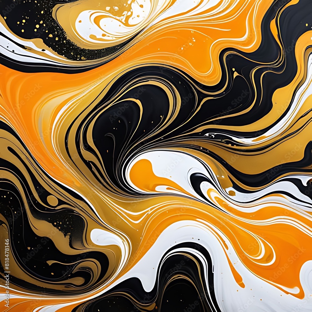  Gold abstract Orange marble background art paint pattern ink texture watercolor white fluid wall. Abstract liquid gold design luxury wallpaper nature black brush oil modern paper splash painting 