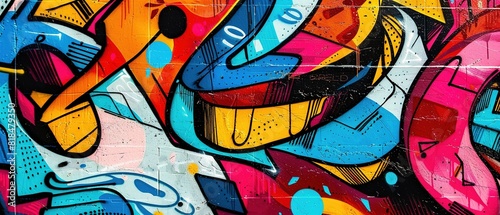 Wallpaper Mural Sprayed paint, stencils, and mixed media street art techniques. Symbolic imagery and bold typography in street art design. Torontodigital.ca