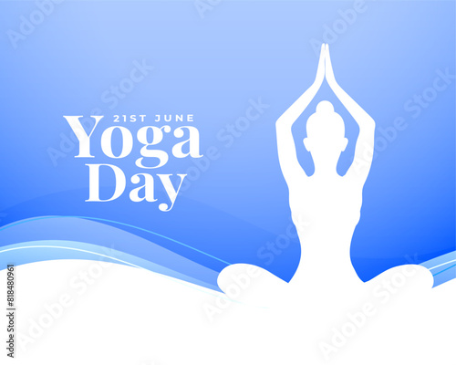 21st june international yoga day event background