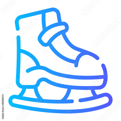 ice skate Line Gradient Icon