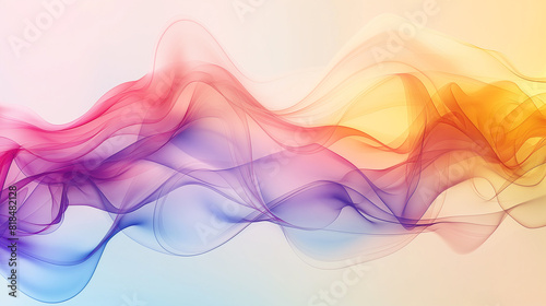 colorful gradation wave abstract background.