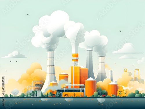 Industrialized Landscape Combating Environmental Pollution with Technological Solutions