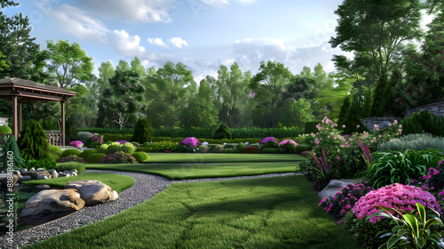 Rejuvenation Through Nature: Tranquil Residential Garden Landscaped in XJ Style
