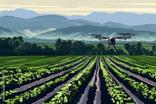 monitoring techniques in precision agriculture: structured drone technology and sustainable farming elevate smart agricultural