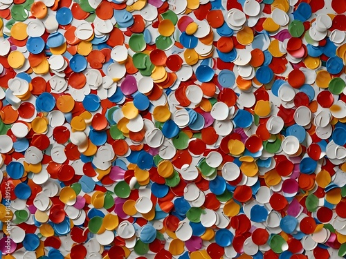 Confetti  multicolor and white  celebratory texture  generative AI