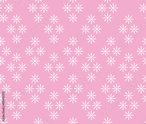 logo vector art seamless pattern design style pink flowers