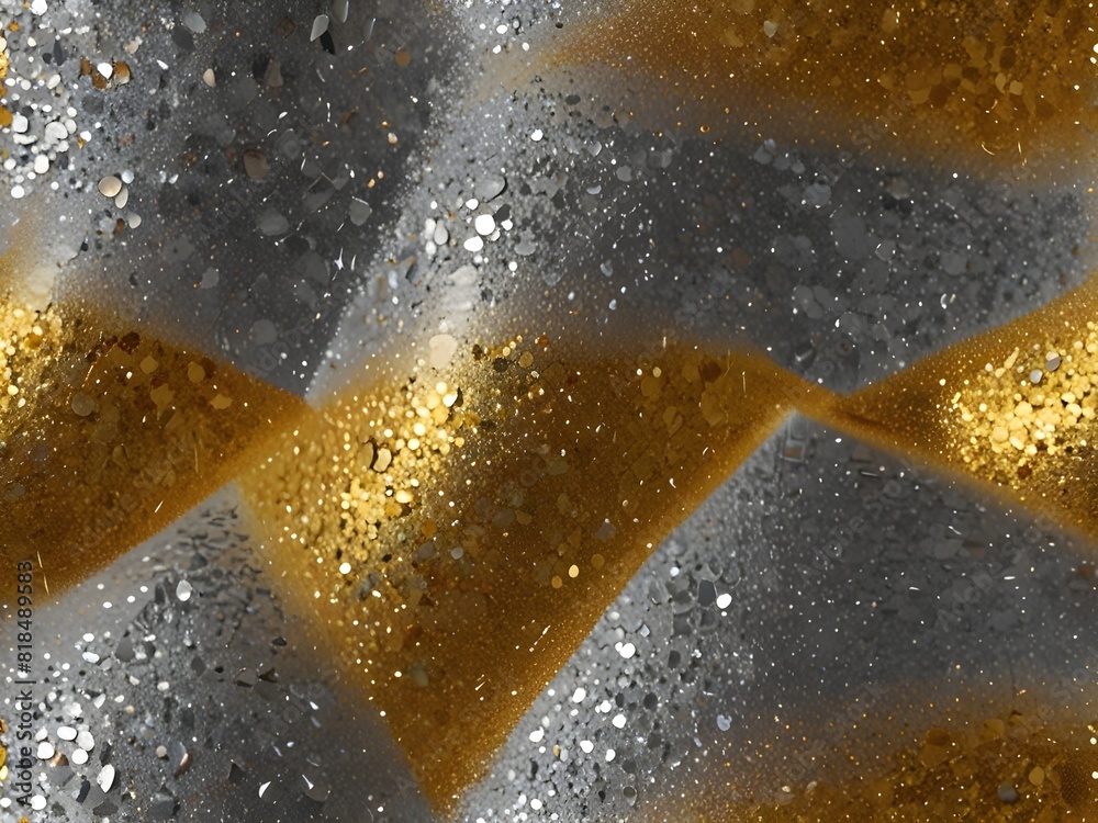 Glitter, gold and silver, sparkling texture, generative AI Glitter, gold and silver, sparkling texture, generative AI