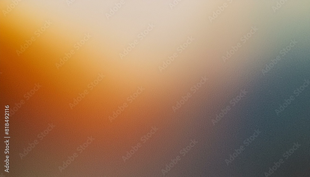 Abstract color gradient background grainy orange blue yellow white noise texture backdrop banner poster header cover design with copy space for text