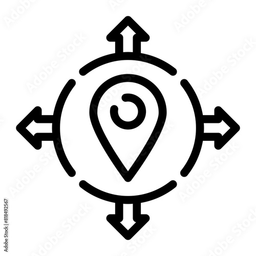 autonomy line icon