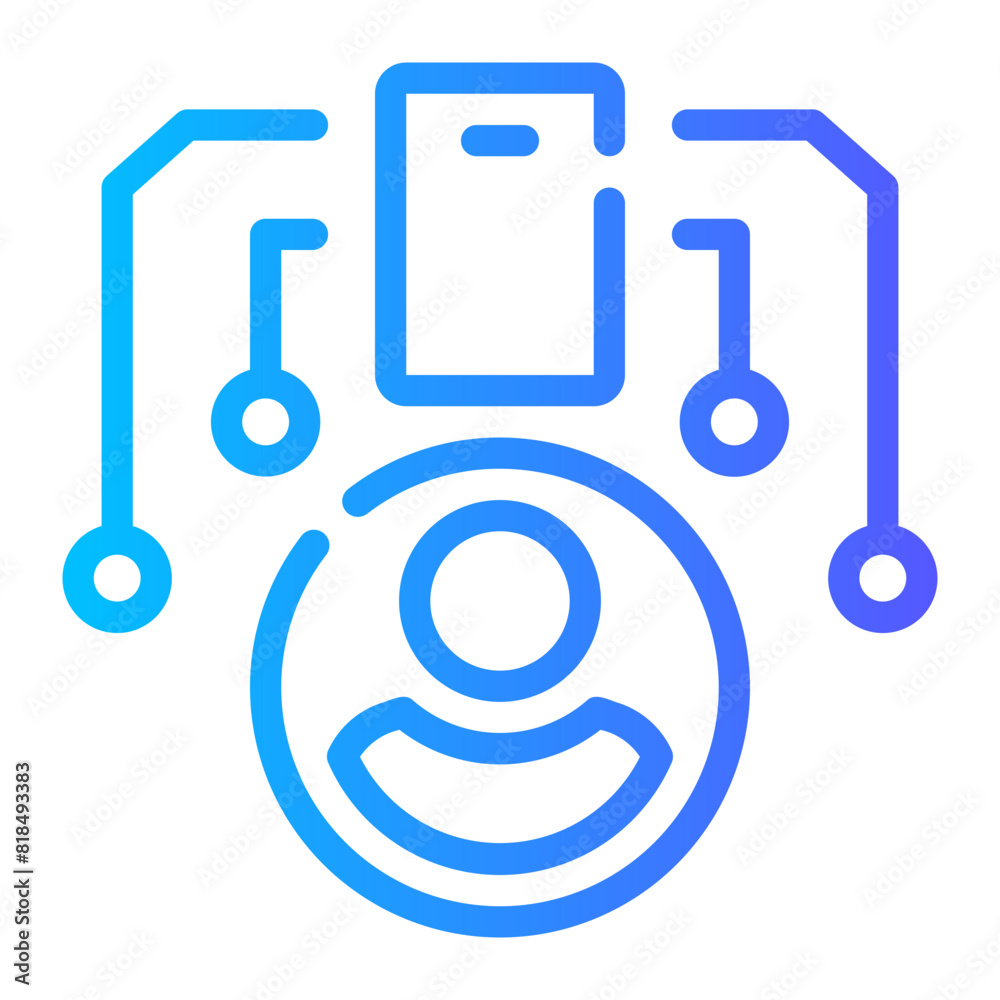 digital native gradient icon digital native gradient icon