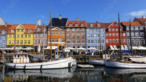 Photography COPENHAGEN, DENMARK, APRIL 27, 2024: Copenhagen iconic view
