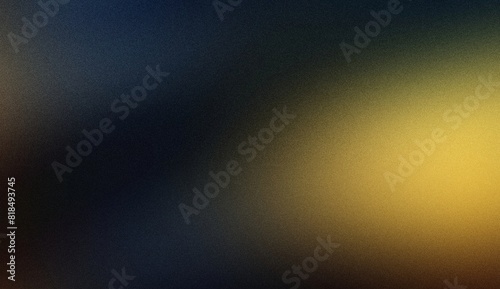 black dark yellow blue , template empty space color gradient rough abstract background shine bright light and glow , grainy noise grungy texture