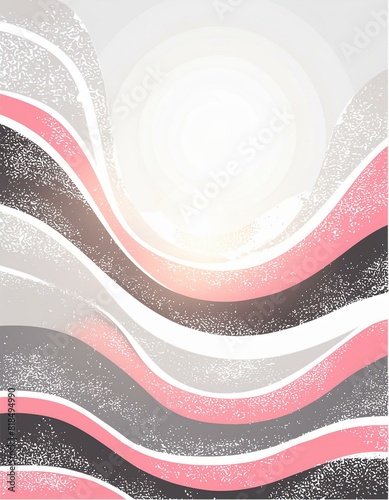 an edgy and stylish background featuring grey and black waves, a gradient with rough abstract touches, and a bright light with a glowing effect. Add grainy noise to enhance the grungy texture.