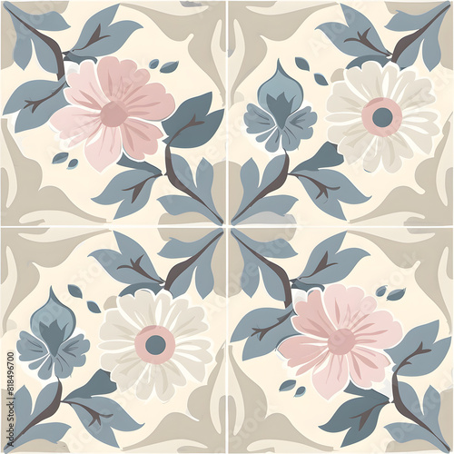 seamless pattern of tile  wallpaper  floor. decorate interior design