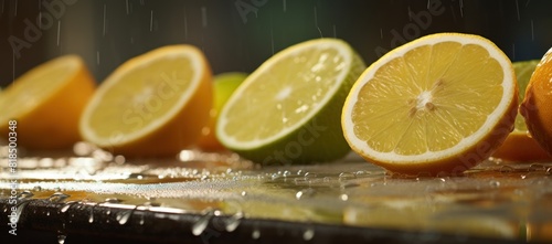 citrus in a factory drying in the rain,