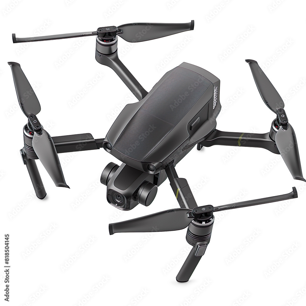 Portable Drone with Gesture-Based Navigation and HD Camera isolated on a transparent background Portable Drone with Gesture-Based Navigation and HD Camera isolated on a transparent background