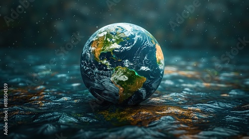 earth globe package for sale planet sold usual business excess selling planet resource leading to environmental issue.illustration photo