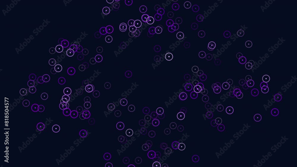 A symmetrical pattern of purple and white dots in a circular arrangement on a black background, featuring equally spaced small dots creating an eye-catching design A symmetrical pattern of purple and white dots in a circular arrangement on a black background, featuring equally spaced small dots creating an eye-catching design