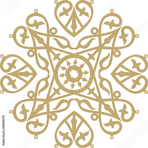 Vector Yakut national ornament. Amulet, talisman, protection. Decoration. home, carpets and ceramics. Traditions of northern peoples, people of the tundra