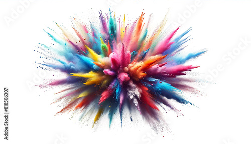 Abstract colour splash