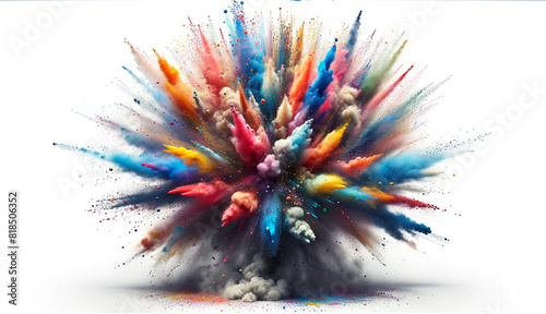 Abstract colour splash
