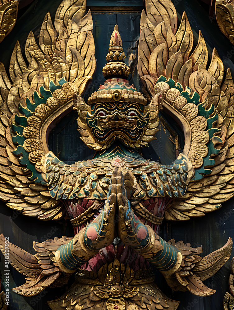 Fototapeta premium Garuda, a literary animal, shows a creative and charismatic culture