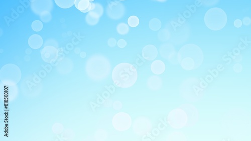 Abstract bokeh blue background with copy space for text , Colorful smooth illustration, wallpaper illustration