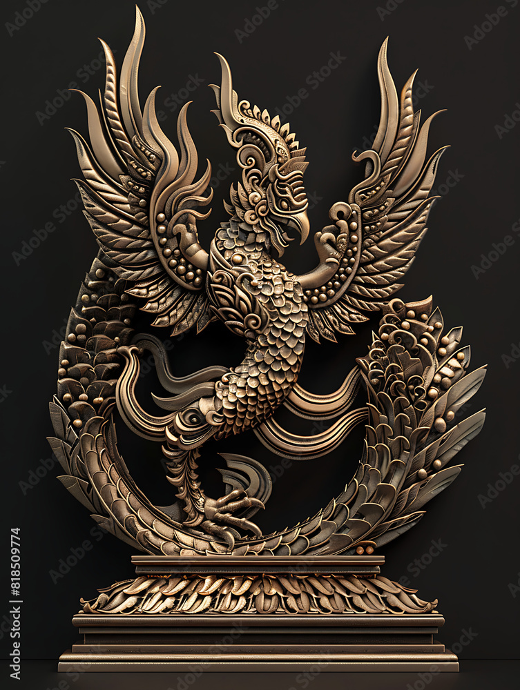 Garuda, a literary animal, shows a creative and charismatic culture