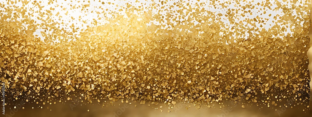  Gold background paper paint glitter golden brush abstract metal texture foil color white grunge element. Paper gold smear stroke background splash piece isolated torn bronze banner frame vintage blot