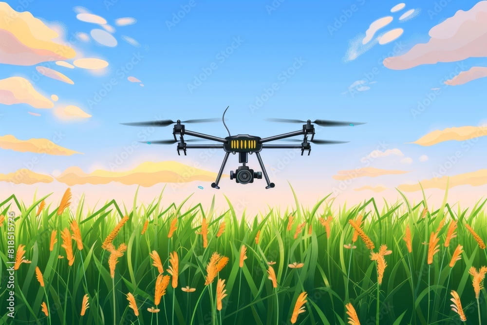 Modern farm productivity is revolutionized by efficient, drones, enhancing agriculture operations with smart layouts and innovative technology Modern farm productivity is revolutionized by efficient, drones, enhancing agriculture operations with smart layouts and innovative technology