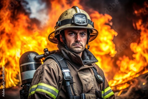 firefighter in action © Gleb