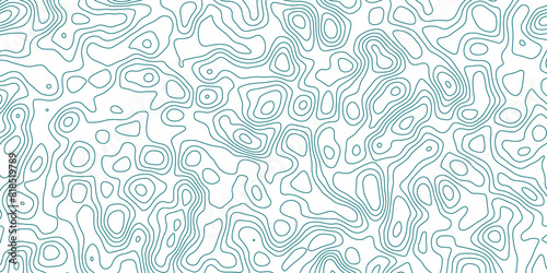 Abstract topology topographic line map 