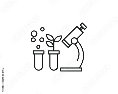 Biology icon vector symbol design illustration isolated