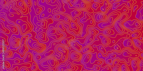 Abstract topology topographic line map 