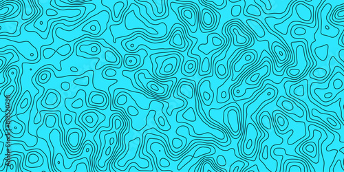 Abstract topology topographic line map 