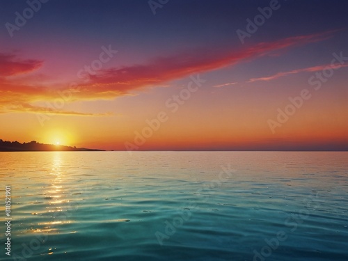 sunset over the sea